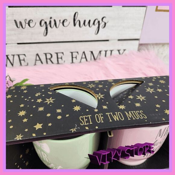 Set of 2 Mugs {Mr Right Mrs Always Right} - Picture 3 of 5